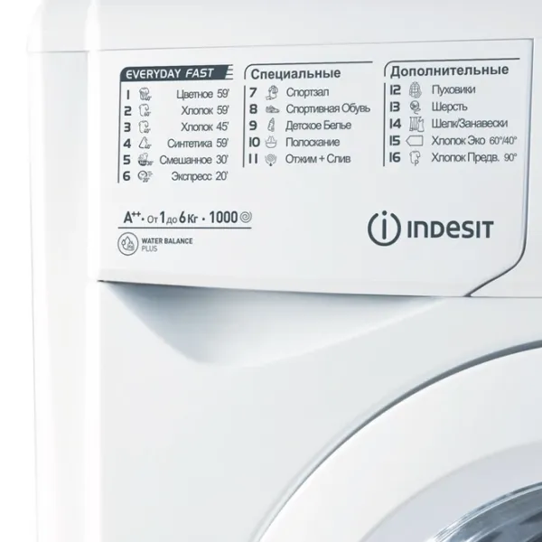 Mașină de spălat Indesit E2SE 2160 W 6 kg / 1000 rpm / White photo 2