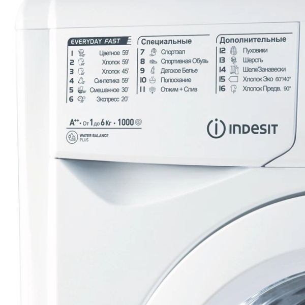 Mașină de spălat Indesit E2SE 2160 W 6 kg / 1000 rpm / White photo 2