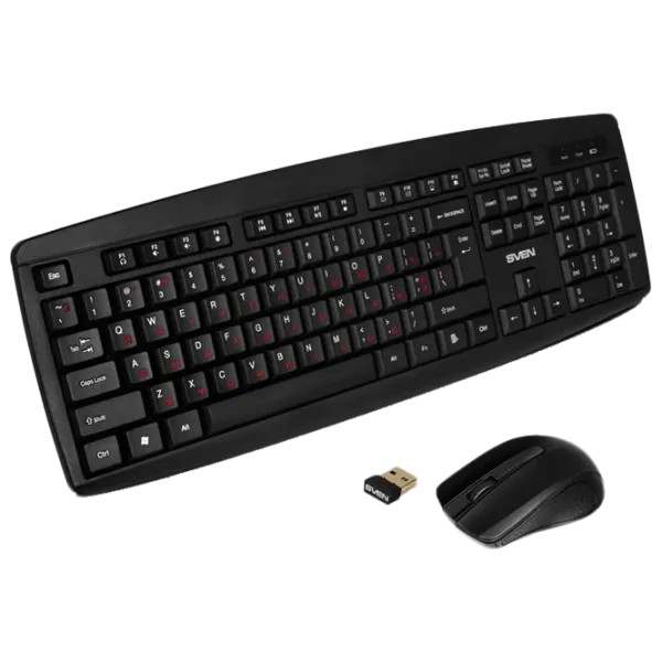 Клавиатура и Мышь Sven KB-C3100W Беспроводные/ Черный photo 2