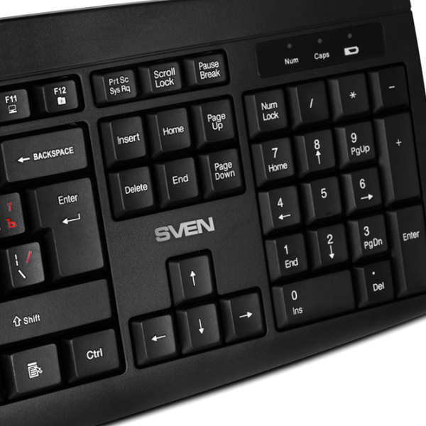 Клавиатура и Мышь Sven KB-C3100W Беспроводные/ Черный photo 4