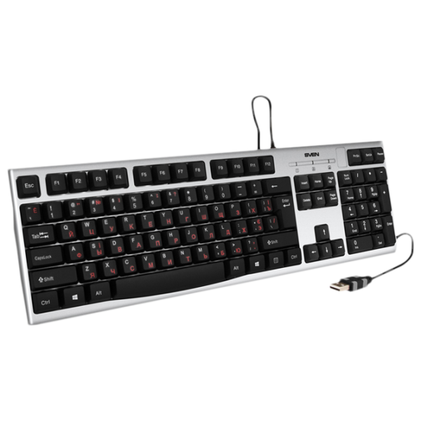 Tastatură Sven Comfort KB-S300 Cu fir/ Silver photo 2