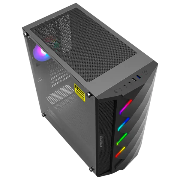 Carcasă Gamemax Black Diamond Mid Tower / Black photo 4