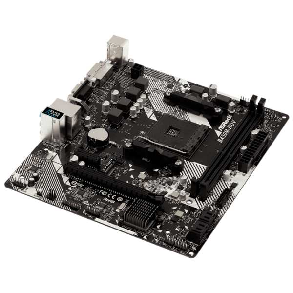 Материнская плата ASRock B450M-HDV R4.0 mATX/ AMD Promontory B450 photo 3
