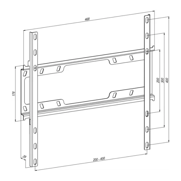 Support TV SIMPLER 48EP 30 kg/ De perete photo 2