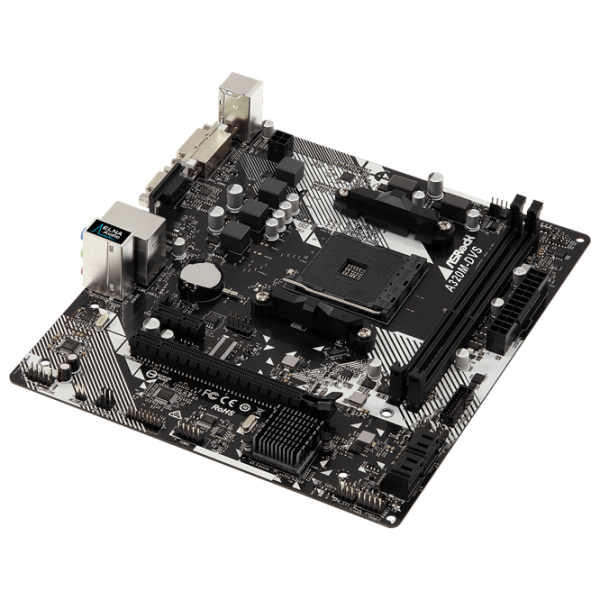 Материнская плата ASRock A320M-DVS R4.0 mATX/ AMD Promontory A320 photo 2