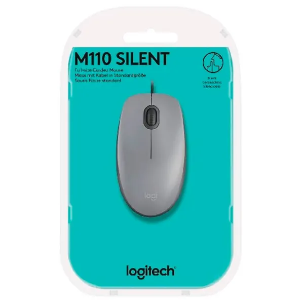 Mouse Logitech M110 USB/ Gray photo 5