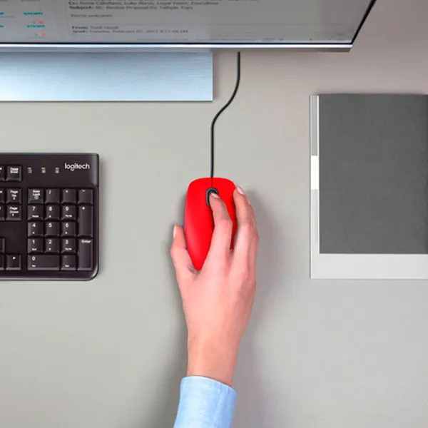 Mouse Logitech M110 USB/ Red photo 6