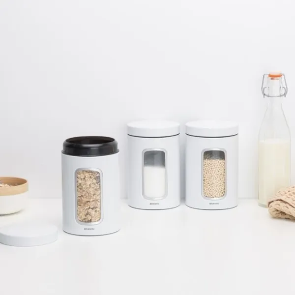 Rezervor de stocare BRABANTIA 39506 1.4 l/ Oțel/ White photo 3