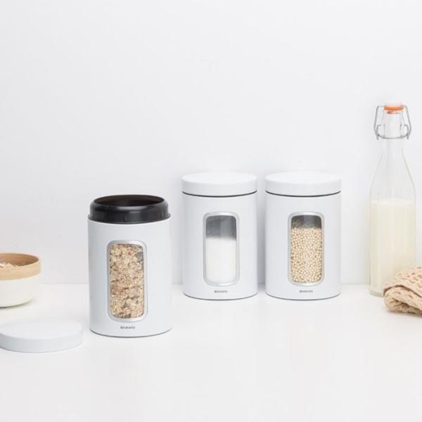 Rezervor de stocare BRABANTIA 39506 1.4 l/ Oțel/ White photo 3