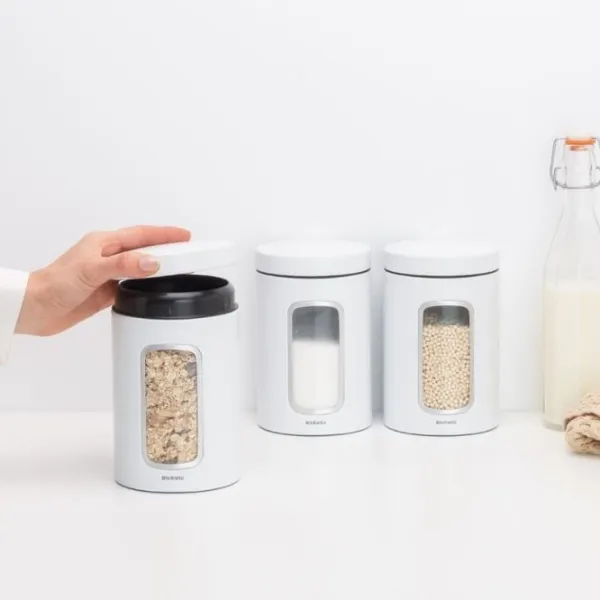 Rezervor de stocare BRABANTIA 39506 1.4 l/ Oțel/ White photo 4