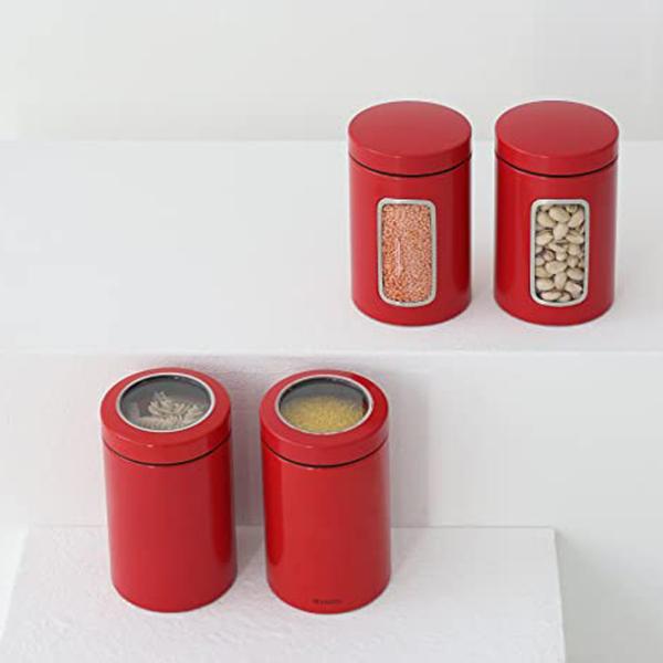 Ёмкость для хранения BRABANTIA 46273 1.4 л/ Cталь/ Красный photo 3