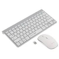 Tastatura & Mouse Qumo Combo Fără fir / White photo 4