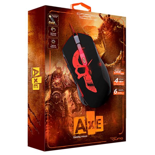 Mouse Qumo Axe USB/ Black photo 4