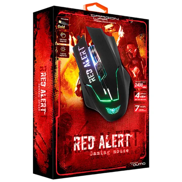 Mouse Qumo Red Alert USB/ Black photo 4