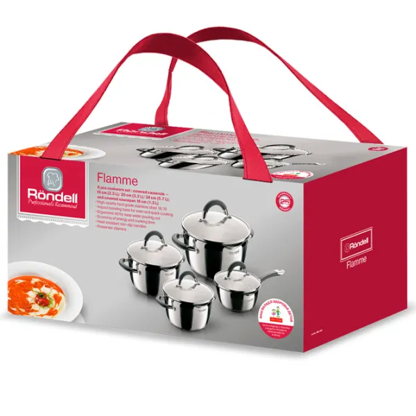 Set de cratițe Rondell RDS-040 5.7 l Inox/ Silver photo 7 Set de cratițe Rondell RDS-040 5.7 l Inox/ Silver photo 7