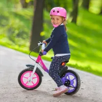 Bicicletă fără pedale Lionelo Dan Plus Metal/ Pink photo 3