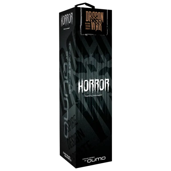 Коврик для мышки Qumo Horror Серый Черный photo 3 Коврик для мышки Qumo Horror Серый Черный photo 3
