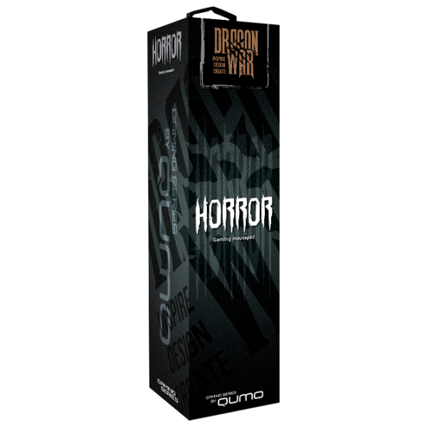 Коврик для мышки Qumo Horror Серый Черный photo 3 Коврик для мышки Qumo Horror Серый Черный photo 3