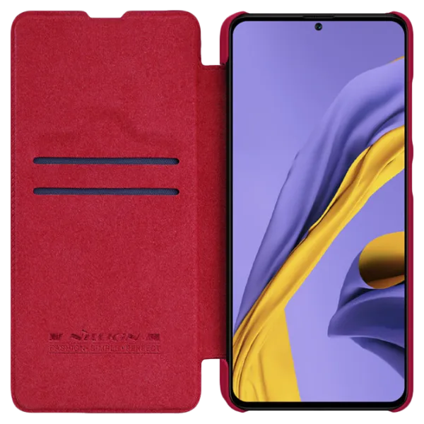 Husă pentru smartphone Samsung Galaxy A51 Nillkin/ Flip Cover/ Piele/ Red photo 3