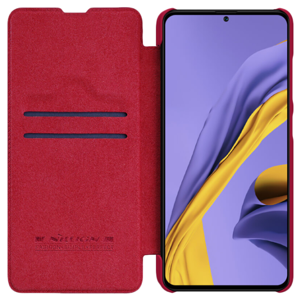 Husă pentru smartphone Samsung Galaxy A51 Nillkin/ Flip Cover/ Piele/ Red photo 3