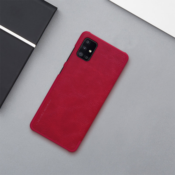 Husă pentru smartphone Samsung Galaxy A51 Nillkin/ Flip Cover/ Piele/ Red photo 4