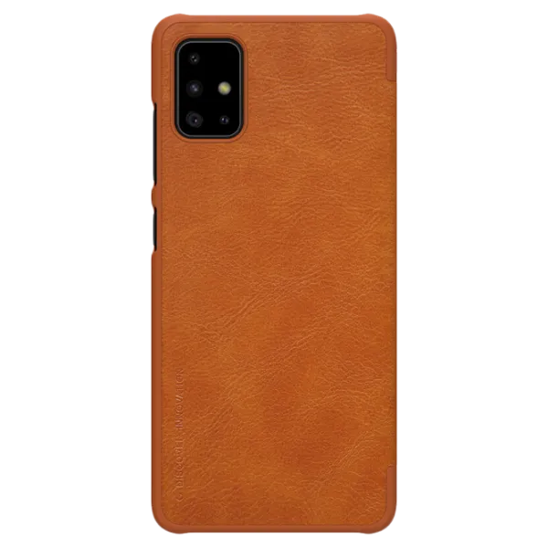 Husă pentru smartphone Samsung Galaxy A51 Nillkin/ Flip Cover/ Piele/ Brown photo 2