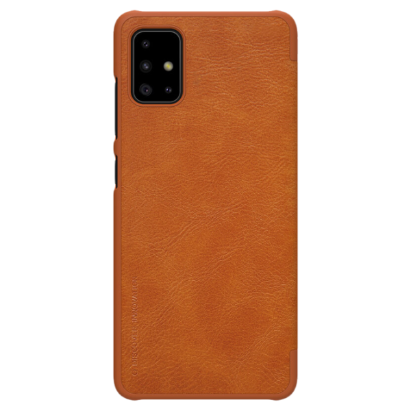 Husă pentru smartphone Samsung Galaxy A51 Nillkin/ Flip Cover/ Piele/ Brown photo 2