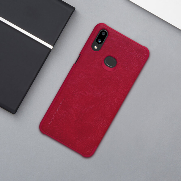 Husă pentru smartphone Samsung Galaxy A10s Nillkin/ Flip Cover/ Piele/ Red photo 4
