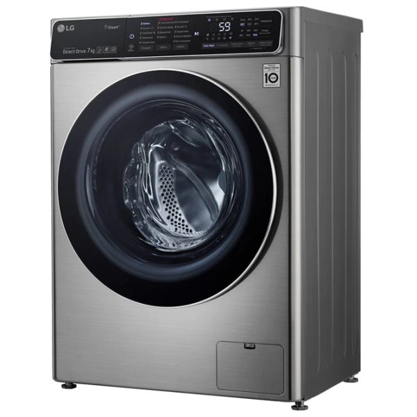 Стиральная машина LG F2T9HS9S Direct Drive/AI DD/Steam/7 кг/Серебряный photo 3 Стиральная машина LG F2T9HS9S Direct Drive/AI DD/Steam/7 кг/Серебряный photo 3