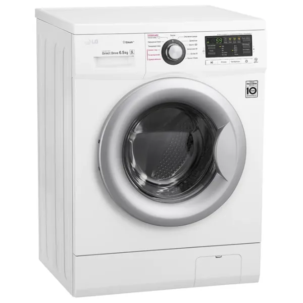 Mașină de spălat LG F12B8WDS7 Direct Drive/Steam/6 Motion DD/6.5 kg/White photo 2 Mașină de spălat LG F12B8WDS7 Direct Drive/Steam/6 Motion DD/6.5 kg/White photo 2