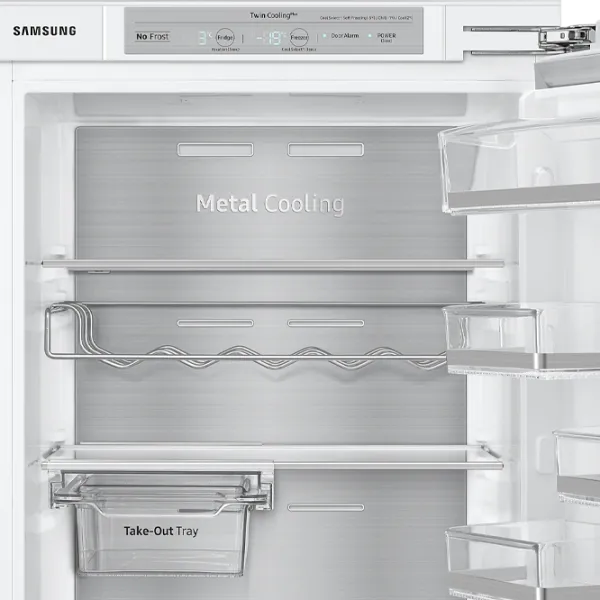 Frigider încorporabil Samsung BRB260187WW/UA cu congelator jos 263 l / 177.5 cm / White photo 6