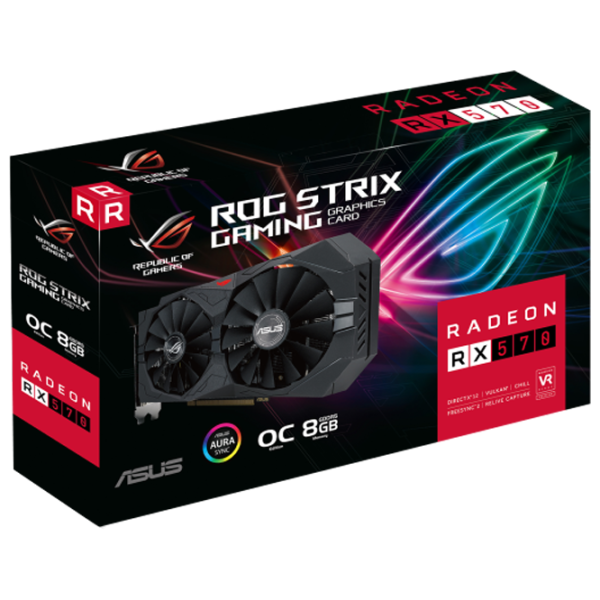 Видеокарта Asus Radeon RX 570 ROG STRIX GAMING PCI Express 3.0 / 8 ГБ photo 5