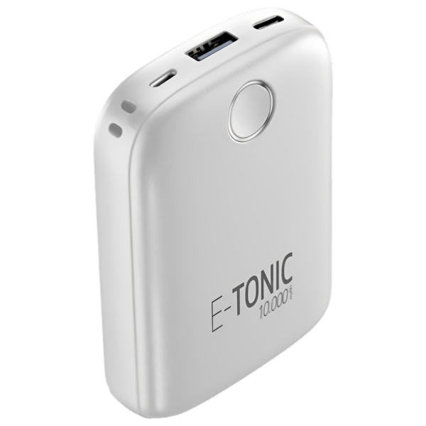 Power Bank Cellularline E-Tonic 10000 mAh/ White photo 2 Power Bank Cellularline E-Tonic 10000 mAh/ White photo 2