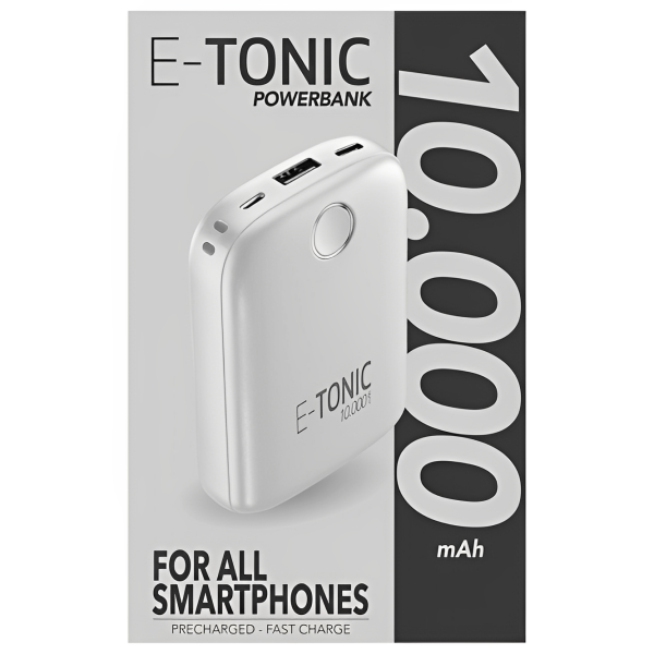 Power Bank Cellularline E-Tonic 10000 mAh/ White photo 5 Power Bank Cellularline E-Tonic 10000 mAh/ White photo 5