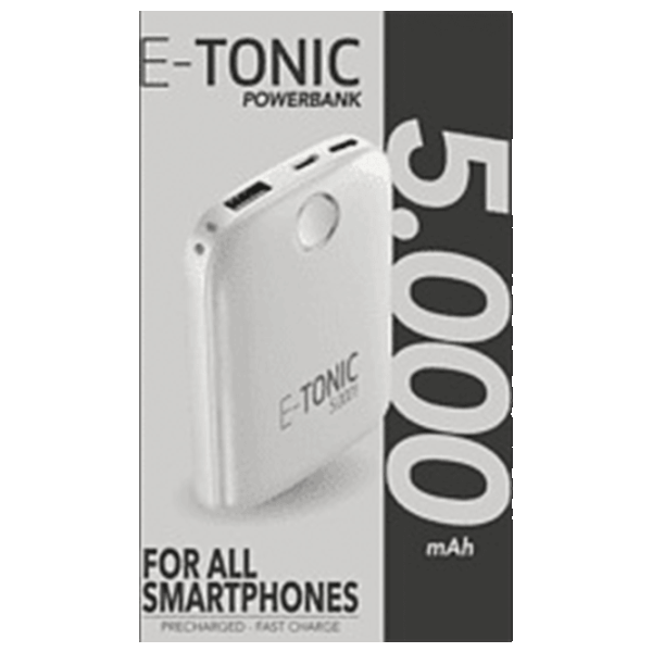 Power Bank Cellularline E-Tonic 5000 mAh/ White photo 5 Power Bank Cellularline E-Tonic 5000 mAh/ White photo 5