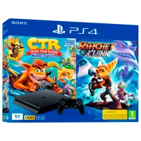 Sony Playstation 4 Slim + Ratchet & Clank + Crash Team Racing Nitro-Fueled / Черный photo 8