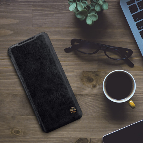 Husă pentru smartphone Samsung Galaxy S20+ Nillkin/ Flip Cover/ Piele/ Black photo 4