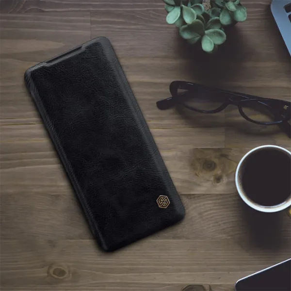 Husă pentru smartphone Samsung Galaxy S20 Ultra Nillkin/ Flip Cover/ Piele/ Black photo 4