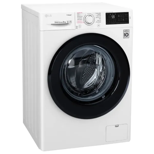 Стиральная машина LG F4M5TS6W Direct Drive/Steam/6 Motion DD/8 кг/Белый photo 2 Стиральная машина LG F4M5TS6W Direct Drive/Steam/6 Motion DD/8 кг/Белый photo 2