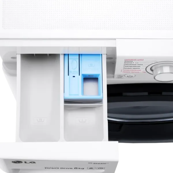 Стиральная машина LG F4M5TS6W Direct Drive/Steam/6 Motion DD/8 кг/Белый photo 10 Стиральная машина LG F4M5TS6W Direct Drive/Steam/6 Motion DD/8 кг/Белый photo 10