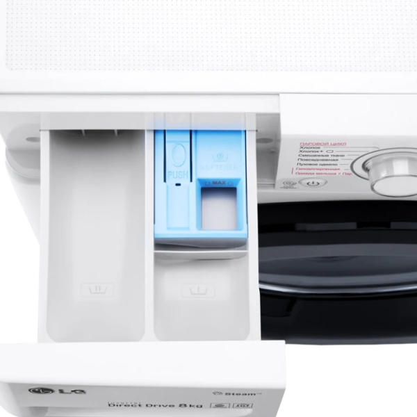 Стиральная машина LG F4M5TS6W Direct Drive/Steam/6 Motion DD/8 кг/Белый photo 10 Стиральная машина LG F4M5TS6W Direct Drive/Steam/6 Motion DD/8 кг/Белый photo 10