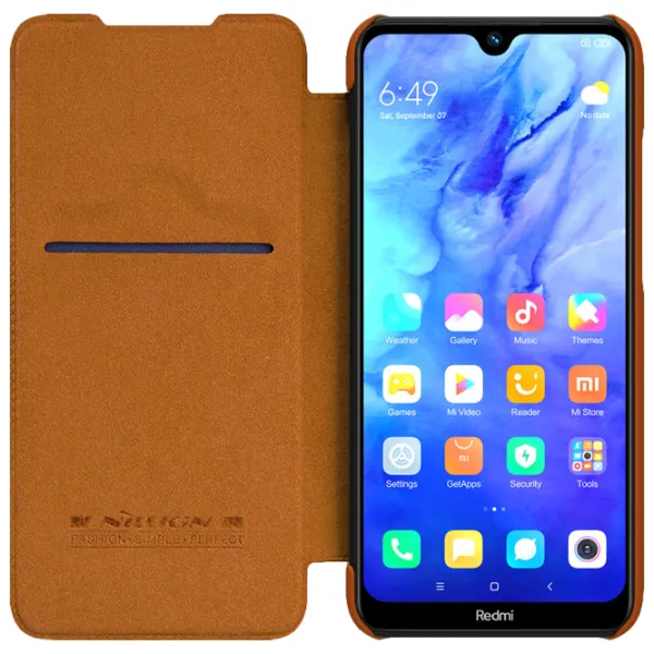 Husă pentru smartphone Xiaomi Redmi Note 8T Nillkin/ Flip Cover/ Piele/ Brown photo 4