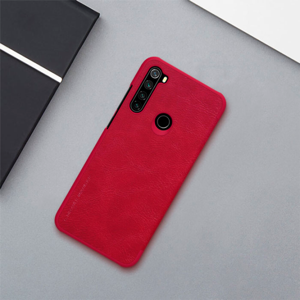 Husă pentru smartphone Xiaomi Redmi Note 8T Nillkin/ Flip Cover/ Piele/ Red photo 4 Husă pentru smartphone Xiaomi Redmi Note 8T Nillkin/ Flip Cover/ Piele/ Red photo 4