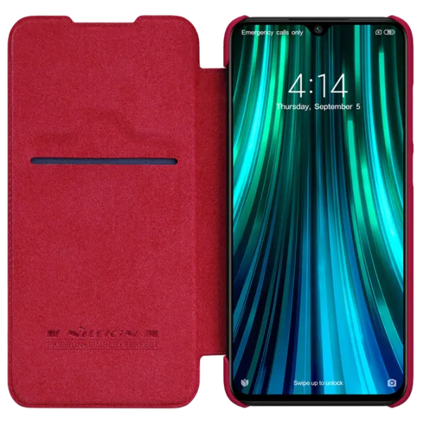 Husă pentru smartphone Xiaomi Redmi Note 8 Pro Nillkin/ Flip Cover/ Piele/ Red photo 3 Husă pentru smartphone Xiaomi Redmi Note 8 Pro Nillkin/ Flip Cover/ Piele/ Red photo 3