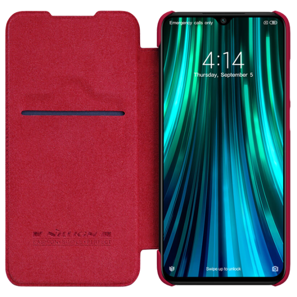 Husă pentru smartphone Xiaomi Redmi Note 8 Pro Nillkin/ Flip Cover/ Piele/ Red photo 3 Husă pentru smartphone Xiaomi Redmi Note 8 Pro Nillkin/ Flip Cover/ Piele/ Red photo 3