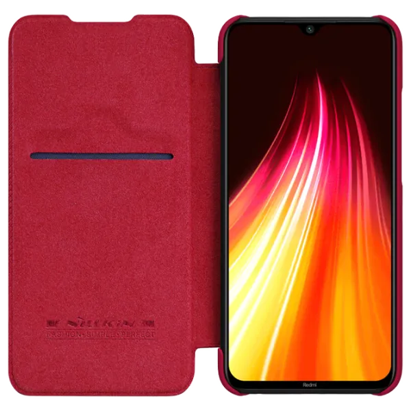 Husă pentru smartphone Xiaomi Redmi Note 8 Nillkin/ Flip Cover/ Piele/ Red photo 3 Husă pentru smartphone Xiaomi Redmi Note 8 Nillkin/ Flip Cover/ Piele/ Red photo 3