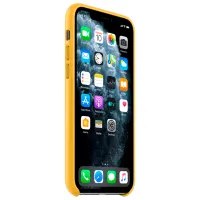 Husă pentru smartphone Apple iPhone 11 Pro Apple/ Back/ Piele/ Lemon Yellow photo 2