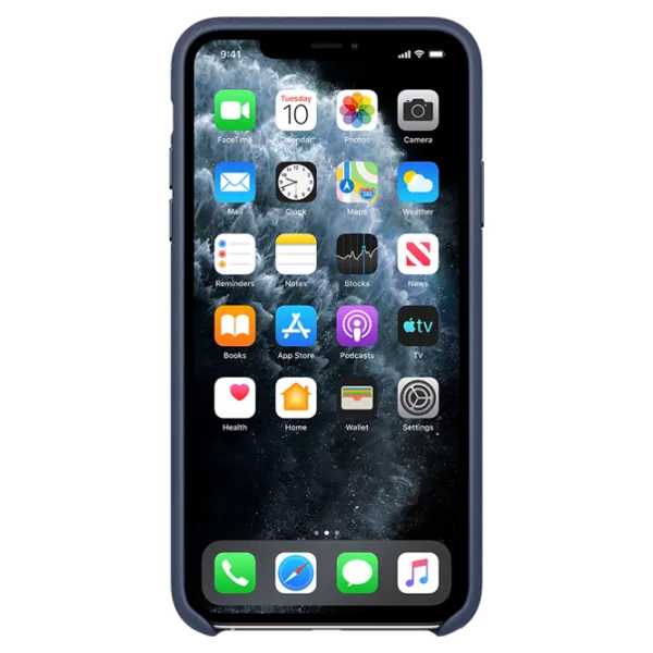 Husă pentru smartphone Apple iPhone 11 Pro Max Apple/ Back/ Piele/ Midnight Blue photo 3 Husă pentru smartphone Apple iPhone 11 Pro Max Apple/ Back/ Piele/ Midnight Blue photo 3