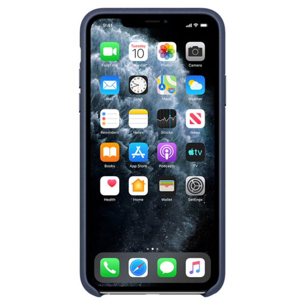Husă pentru smartphone Apple iPhone 11 Pro Max Apple/ Back/ Piele/ Midnight Blue photo 3 Husă pentru smartphone Apple iPhone 11 Pro Max Apple/ Back/ Piele/ Midnight Blue photo 3