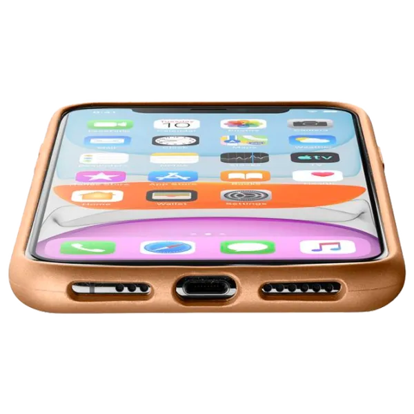 Husă pentru smartphone Apple iPhone 11 Cellularline/ Back/ TPU/ Bronze Brown photo 3 Husă pentru smartphone Apple iPhone 11 Cellularline/ Back/ TPU/ Bronze Brown photo 3